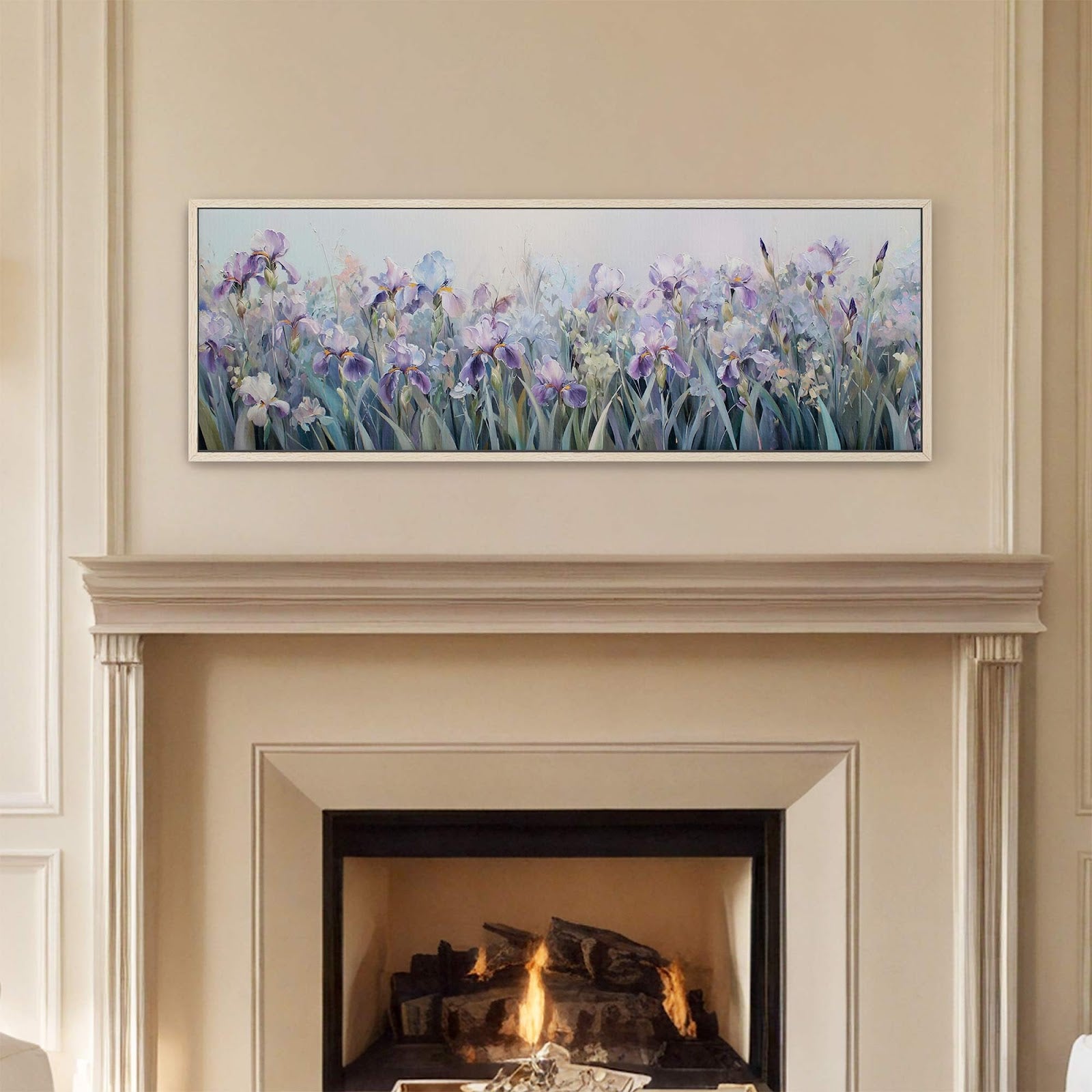 Canvas wall art in interior setting.