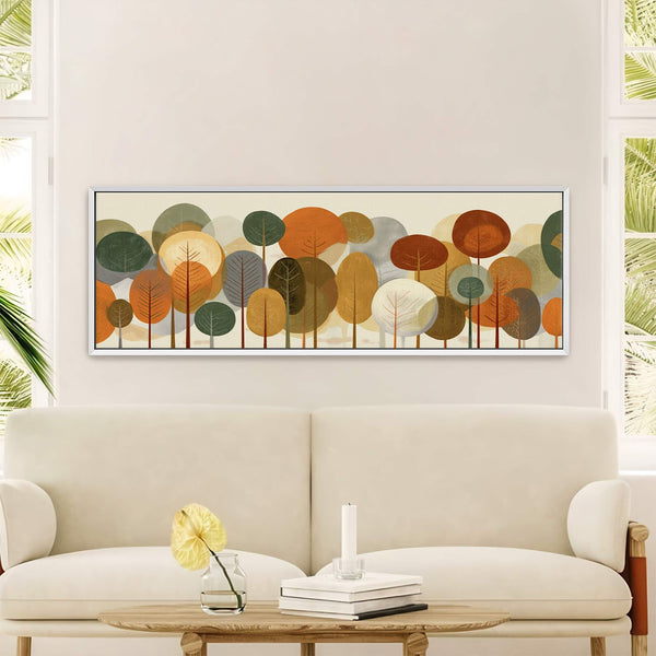 Canvas wall art in interior setting.