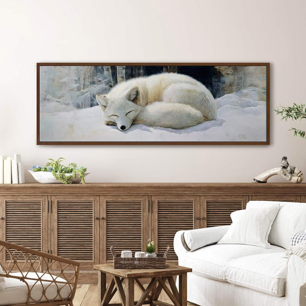 Canvas wall art in interior setting.