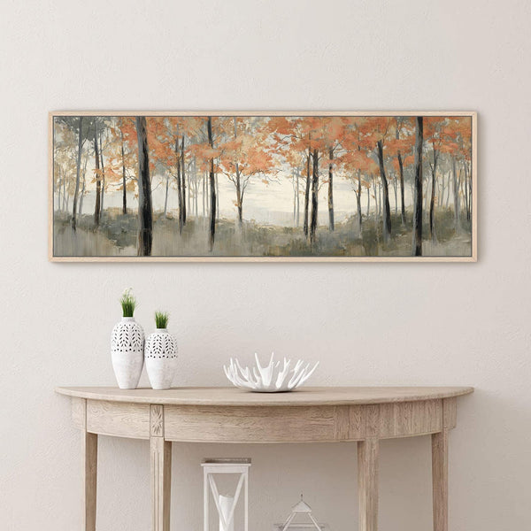 Canvas wall art in interior setting.