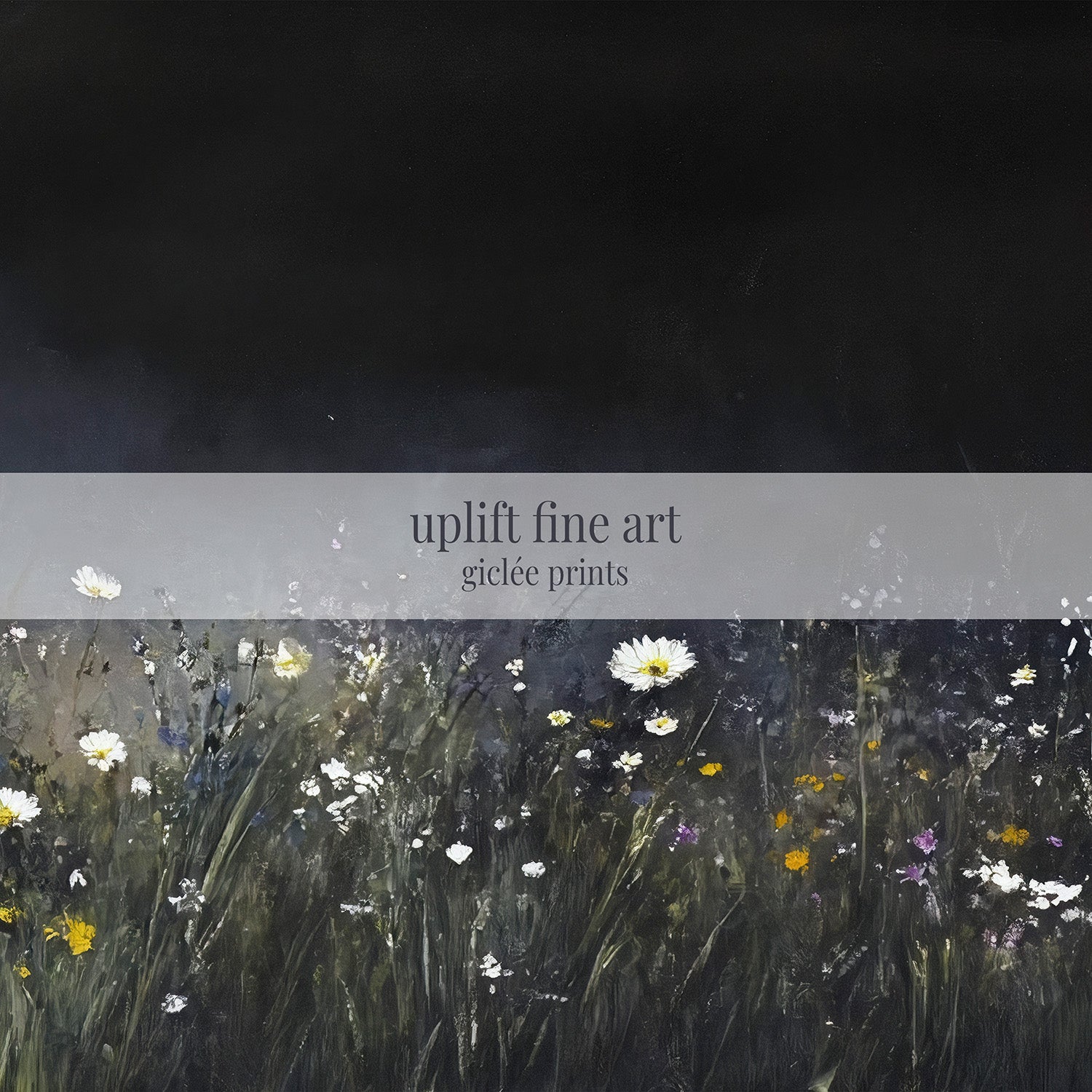 Midnight Meadow Canvas Wall Art