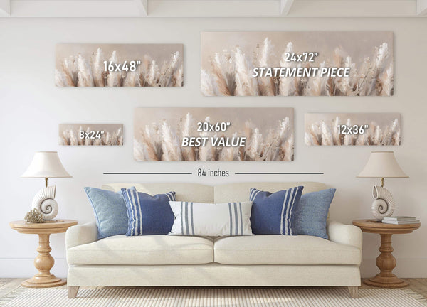Pampas Grass Canvas Wall Art Print