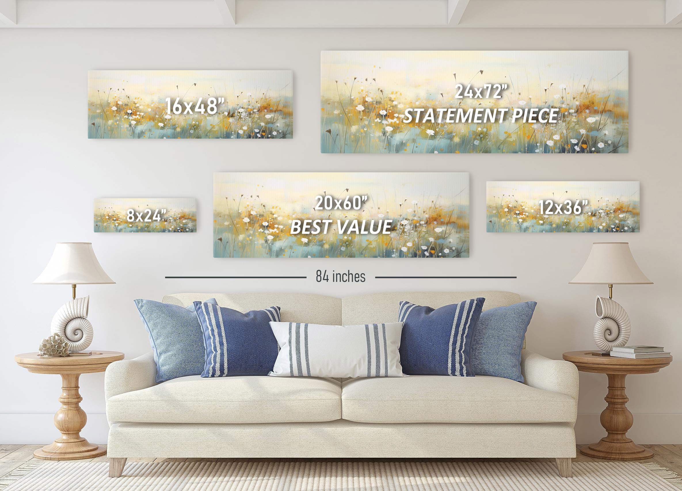 Morning Meadow – Floral Canvas Art