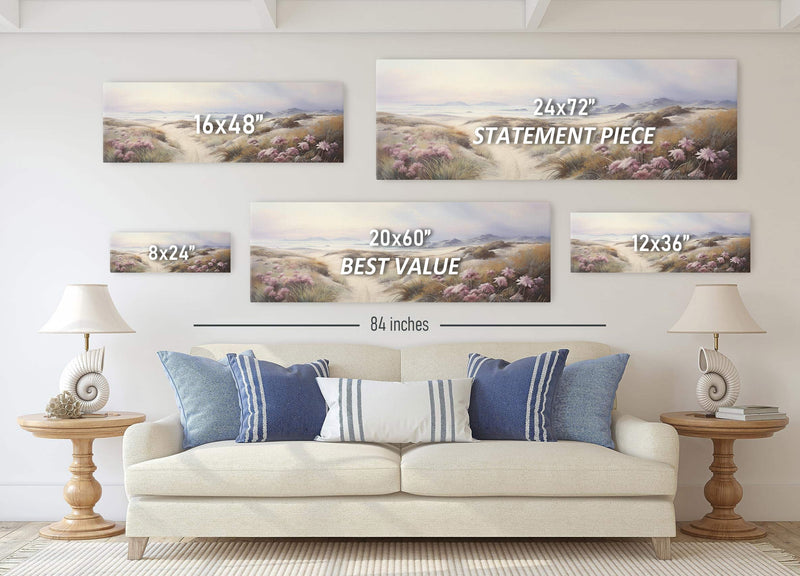 Coastal Dunes Landscape Canvas Print