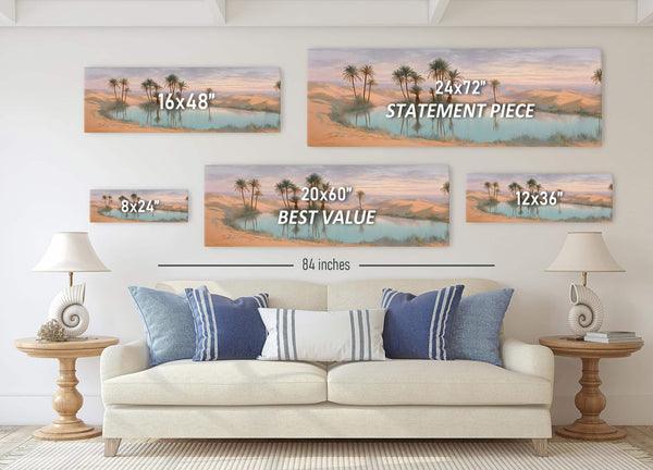 Desert Oasis Canvas Wall Art Print