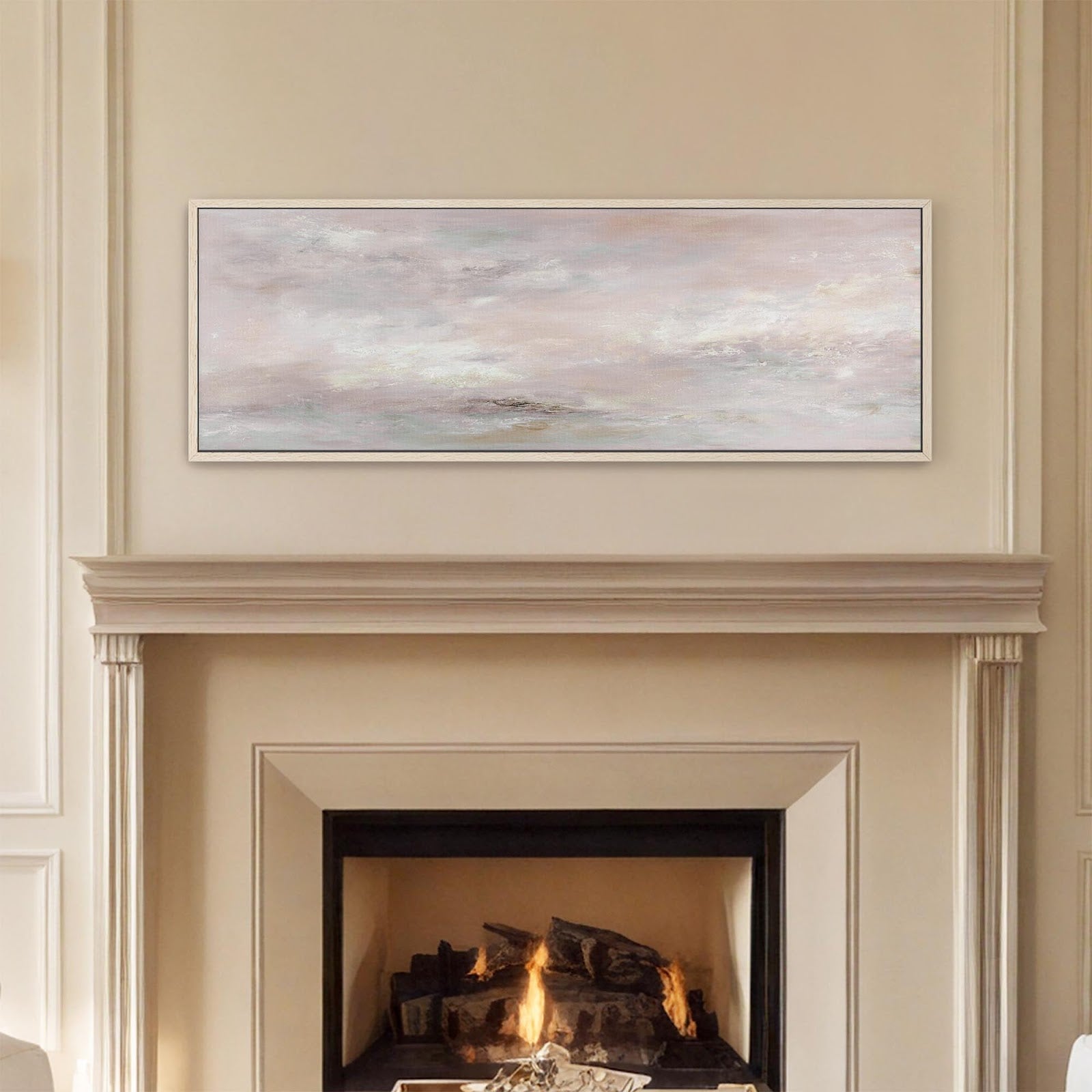Canvas wall art in interior setting.