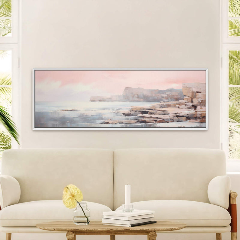 Coastal Cliffs Seascape Canvas Wall Art