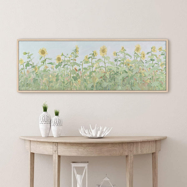 Canvas wall art in interior setting.