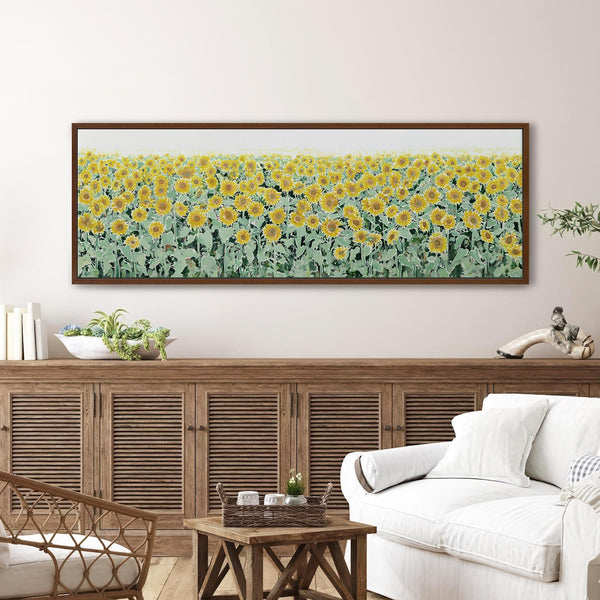Canvas wall art in interior setting.