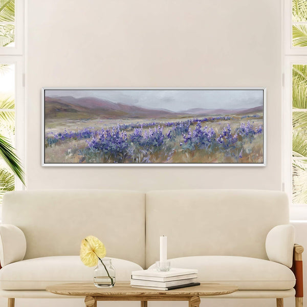 Canvas wall art in interior setting.