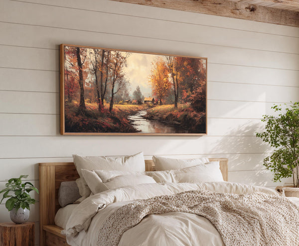 Canvas wall art in interior setting.