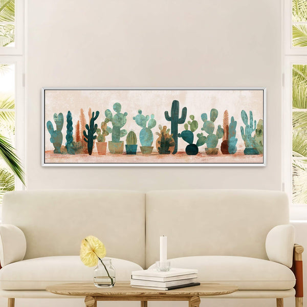 Canvas wall art in interior setting.