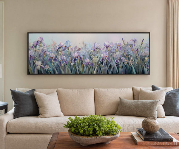 Canvas wall art in interior setting.