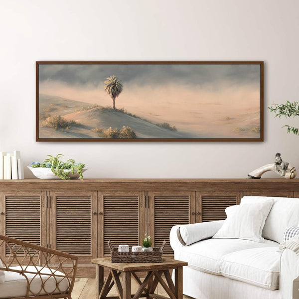 Canvas wall art in interior setting.