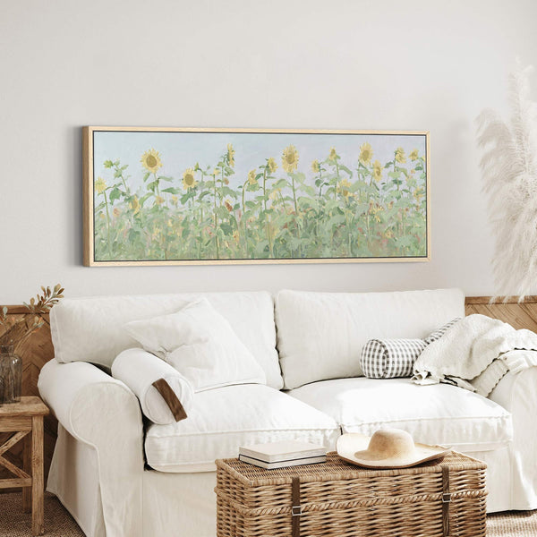 Canvas wall art in interior setting.