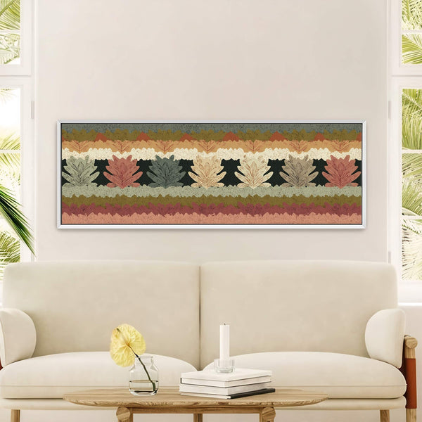 Canvas wall art in interior setting.