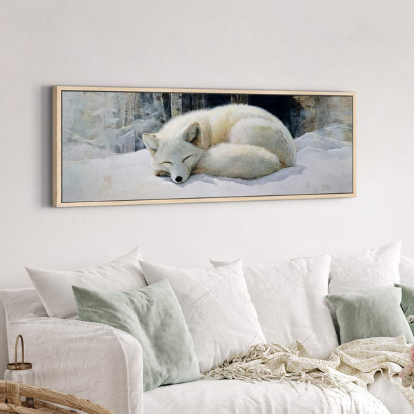 Canvas wall art in interior setting.