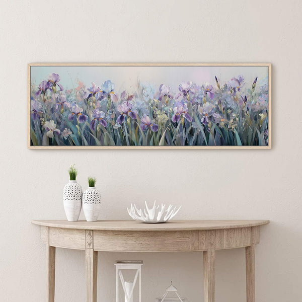Canvas wall art in interior setting.