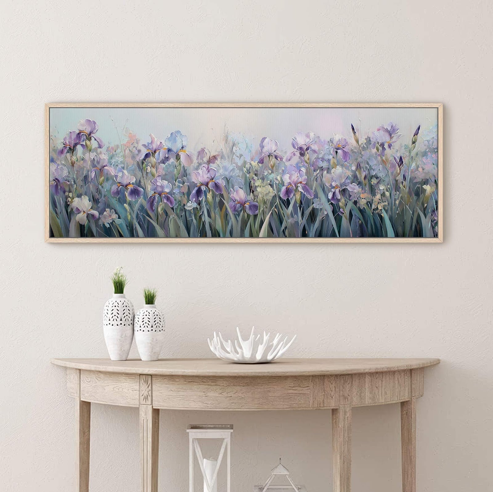 Canvas wall art in interior setting.