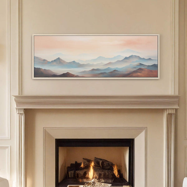 Canvas wall art in interior setting.