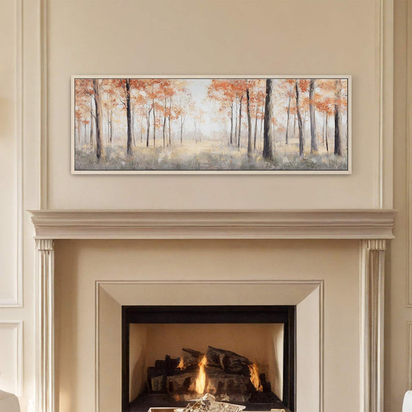 Canvas wall art in interior setting.