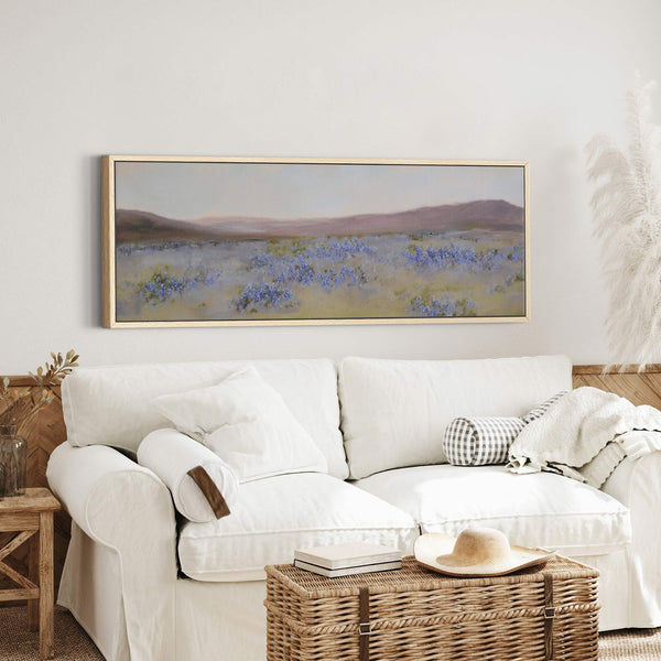 Canvas wall art in interior setting.