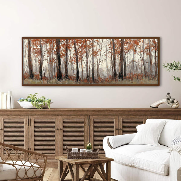 Canvas wall art in interior setting.