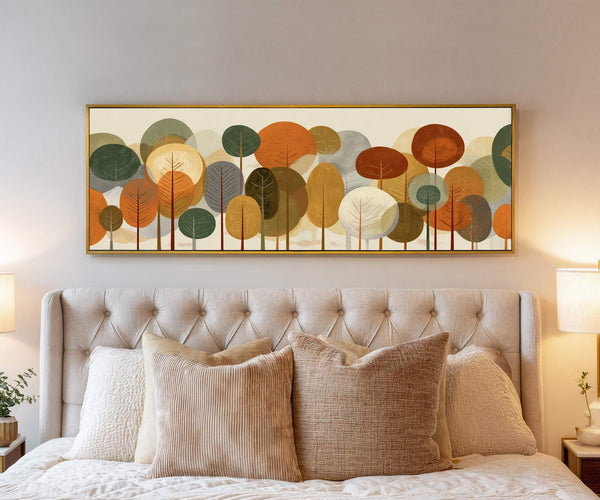 Canvas wall art in interior setting.