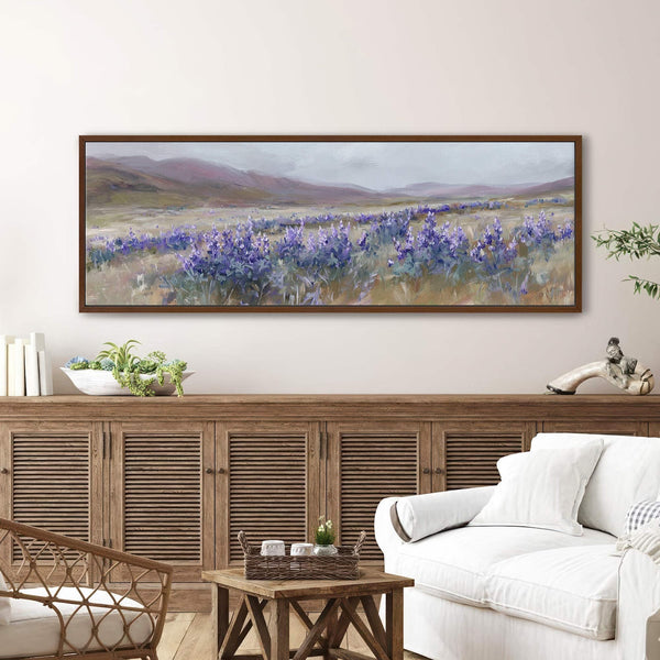 Canvas wall art in interior setting.