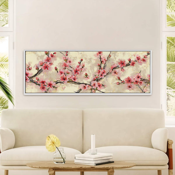 Canvas wall art in interior setting.