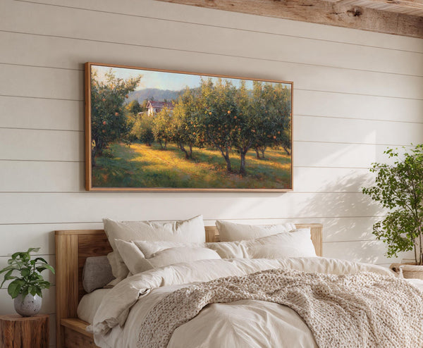 Canvas wall art in interior setting.