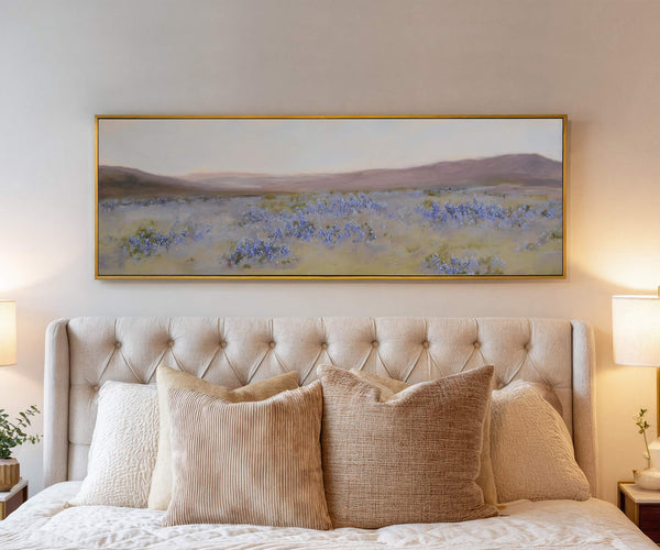 Canvas wall art in interior setting.