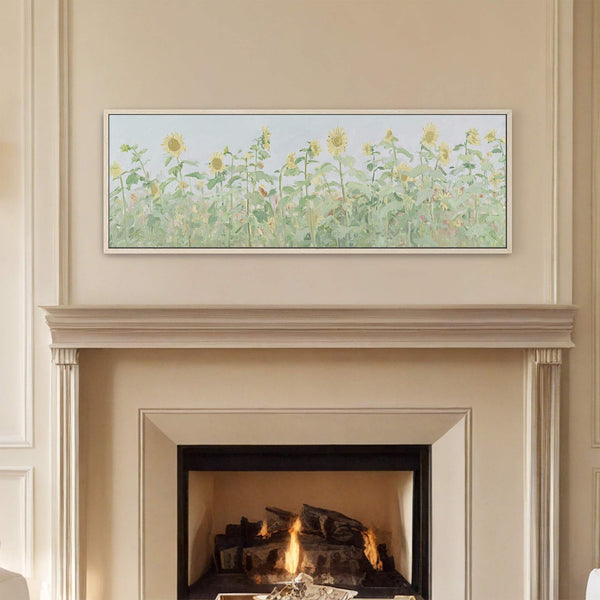 Canvas wall art in interior setting.