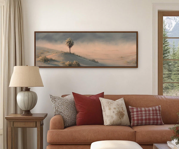 Canvas wall art in interior setting.