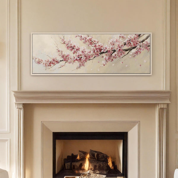 Canvas wall art in interior setting.