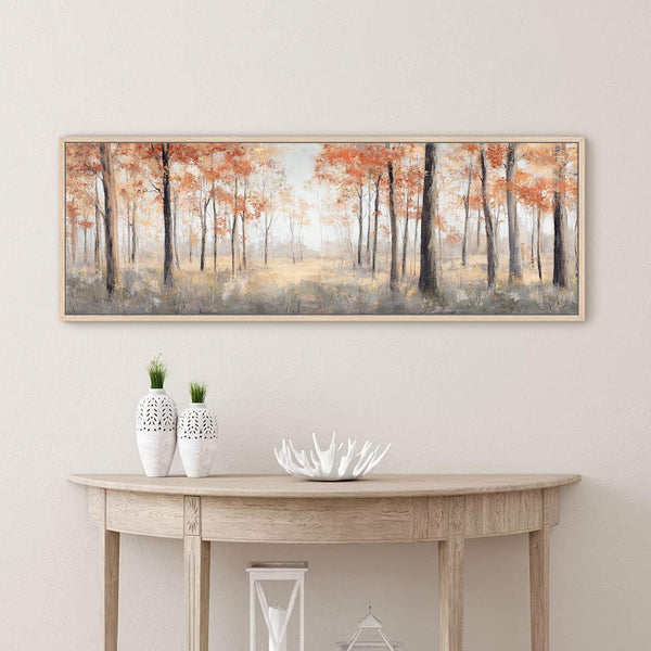 Canvas wall art in interior setting.