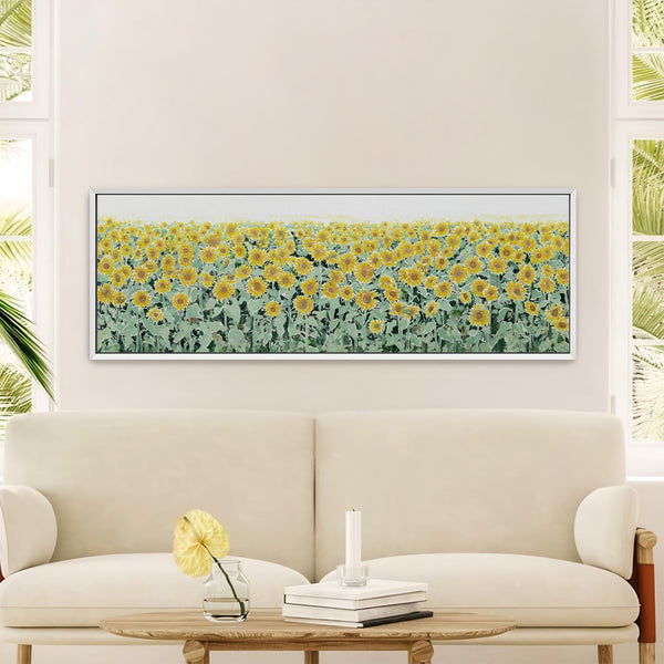 Canvas wall art in interior setting.