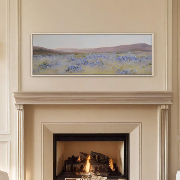 Canvas wall art in interior setting.