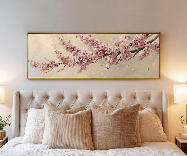 Canvas wall art in interior setting.