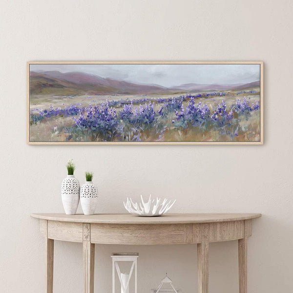 Canvas wall art in interior setting.