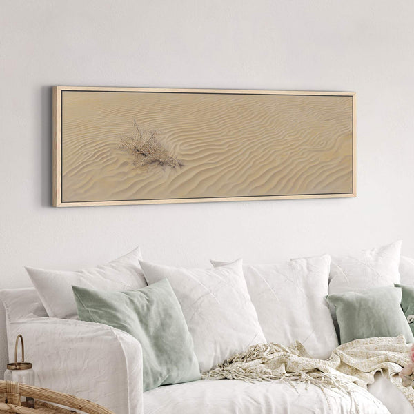 Canvas wall art in interior setting.