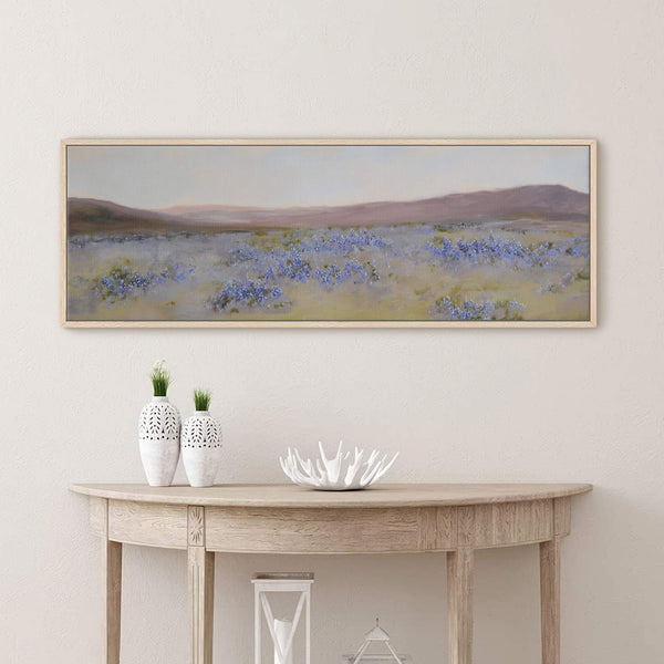 Canvas wall art in interior setting.