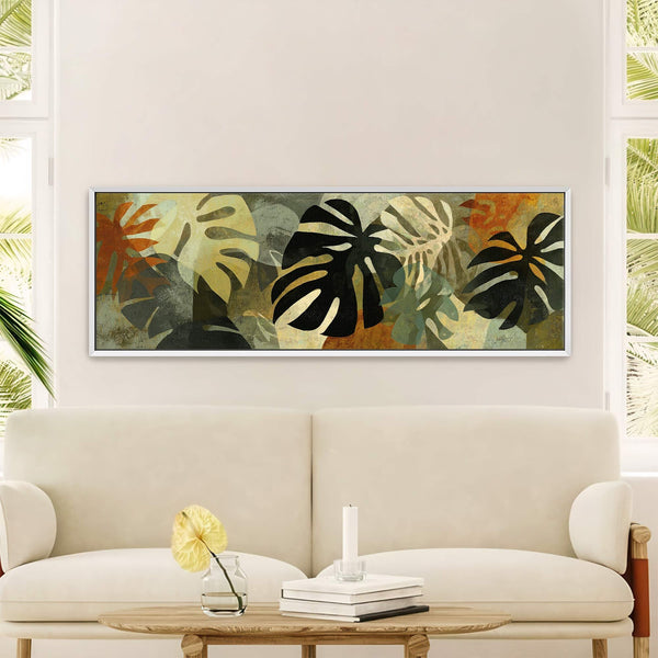 Canvas wall art in interior setting.