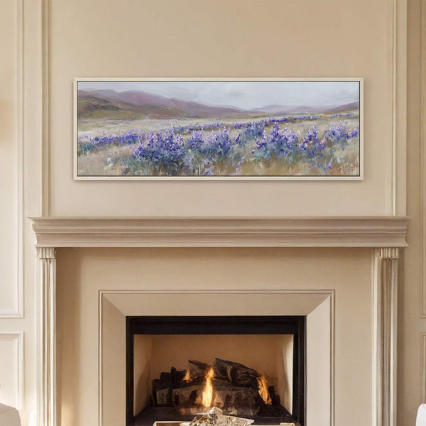 Canvas wall art in interior setting.