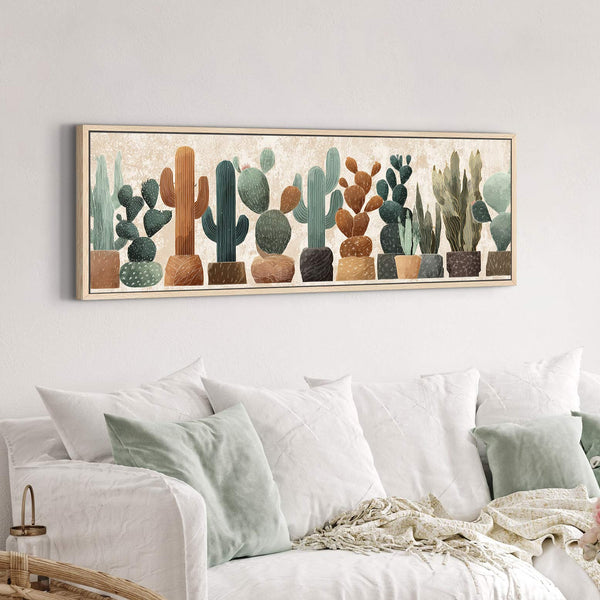 Canvas wall art in interior setting.