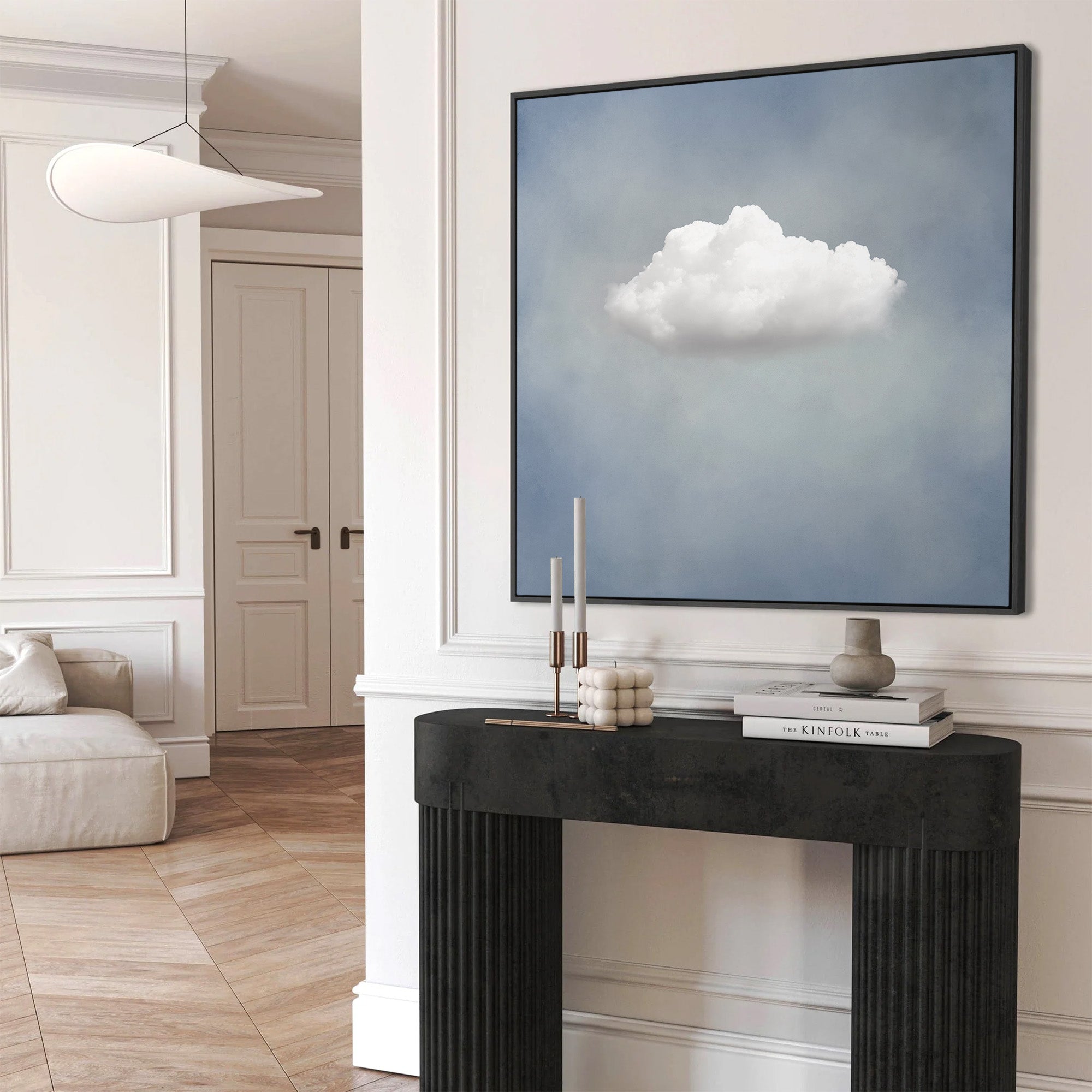 Soft Blue Cloud Canvas Wall Art