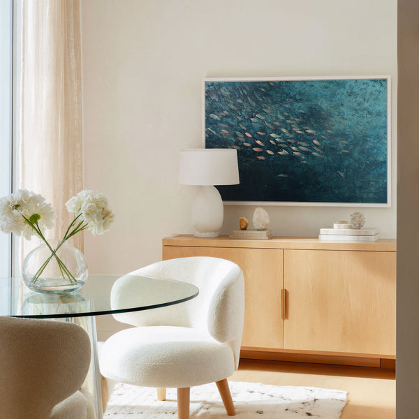 School of Fish Canvas Wall Art Print