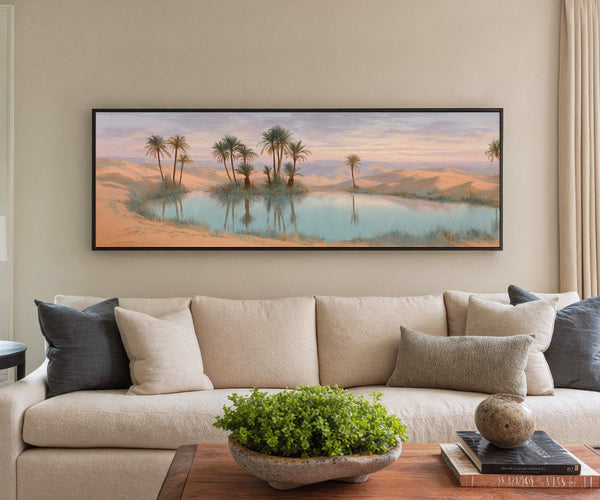 Desert Oasis Canvas Wall Art Print