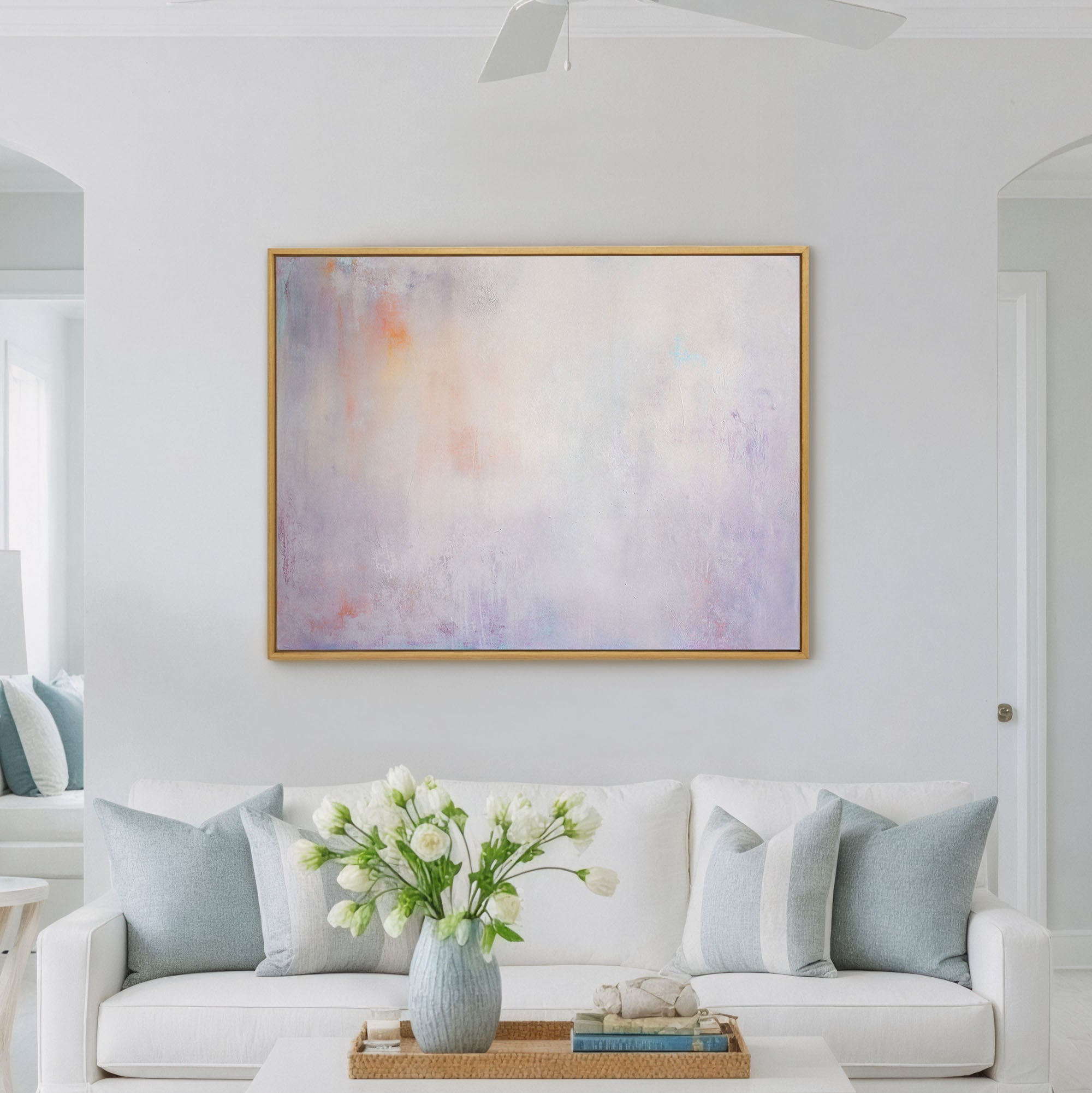 Soft Abstract Giclée Print - Whispers of Dawn