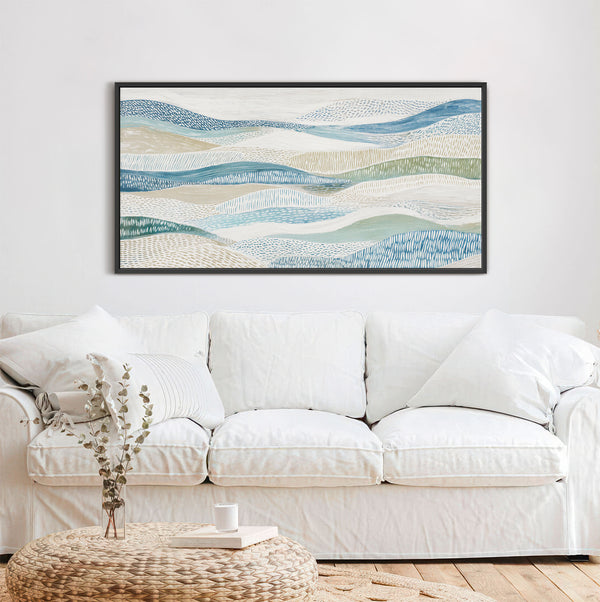 The Rhythmic Landscape Coastal Abstract Art Print